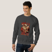 Holly Jolly Christmas wünscht Weihnachten Sweatshirt (Vorne ganz)