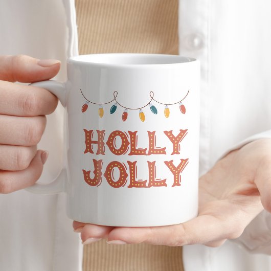 Holly Jolly Coffee Tee Weihnachten Weihnachten Wei Kaffeetasse