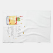 Holly Jolly Drink Holiday Weihnachten Rezept Geschirrtuch (Horizontal)