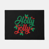 Holly jolly, Ein großartiges Weihnachts-Party-Gesc Fußmatte (Vorderseite)