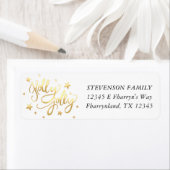 Holly Jolly | Elegante Gold Imitate Foil Script (Insitu)