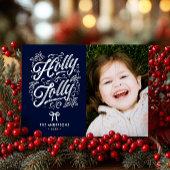 Holly Jolly Family Name & Foto Weihnachten