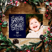 Holly Jolly Family Name & Foto Weihnachten