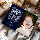 Holly Jolly Family Name & Foto Weihnachten