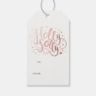 Holly Jolly Feiertagsgeschenk - Tags Geschenkanhänger