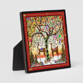 Holly Jolly Festive Christmas Fotoplatte (Vorderseite)