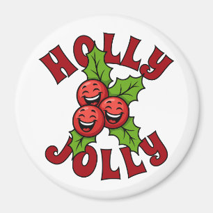 Holly Jolly Funny Laughing Holly Weihly Magnet