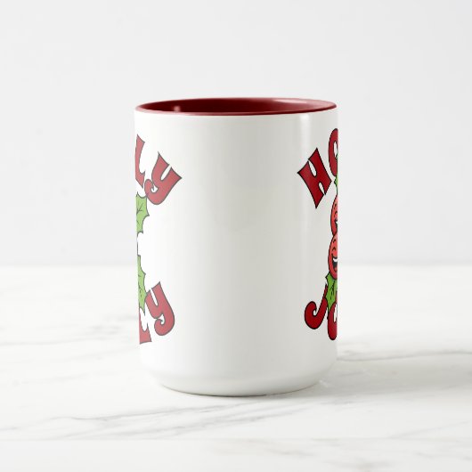 Holly Jolly Funny Laughing Holly Weihly Tasse (Zentrum)