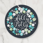 Holly Jolly Geschenkanhänger (Vorderseite)