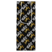 Holly Jolly Geschenktüte Für Weinflaschen (Vorderseite)