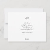 Holly Jolly Gold Frame Feiertagskarte (Rückseite)