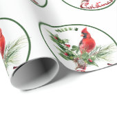 Holly Jolly Grüße von Weihnachten Geschenkpapier (Rolleneckpunkt)