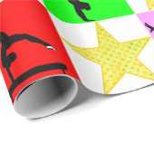 HOLLY JOLLY GYMNASTICS CHRISTMAS GESCHENKPAPIER (Rolleneckpunkt)