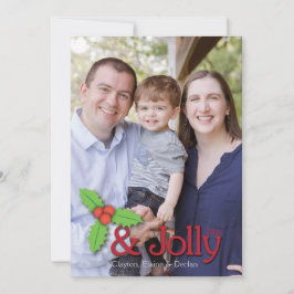 Holly & Jolly Holiday Card Feiertagskarte