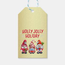 Holly Jolly Holiday Gnomes Whimsical Weihnachten