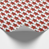 Holly Jolly Jammer, Roller Derby Skaten Weihnachte Geschenkpapier (Ecke)