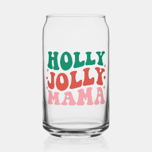 Holly Jolly Mama - Fun Holiday Design Dosenglas
