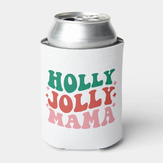 Holly Jolly Mama - Fun Holiday Design Dosenkühler (Kanne Vorderseite)