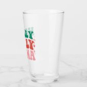 Holly Jolly Mama - Fun Holiday Design Glas (Links)