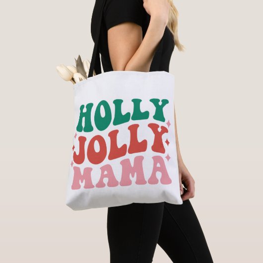 Holly Jolly Mama - Fun Holiday Design Tasche (Von Nahem)
