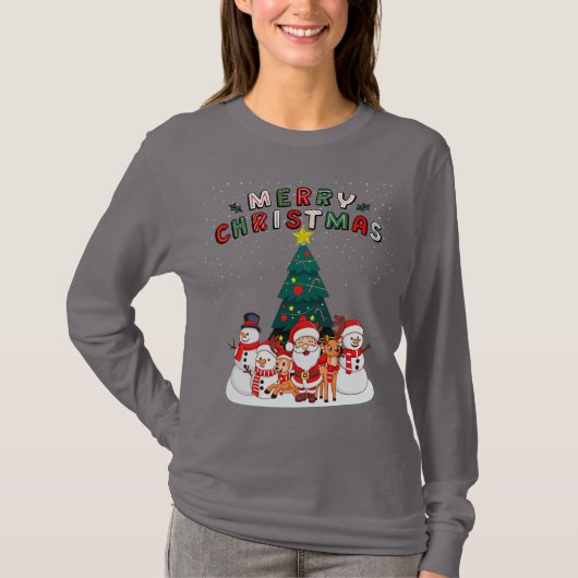 Holly Jolly Merry Christmas T - Shirt (Vorderseite)