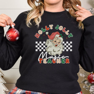 Holly Jolly Music Teacher Weihnachten T-Shirt