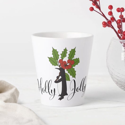 Holly Jolly Niedlich Funny Christmas Penguin Milchtasse