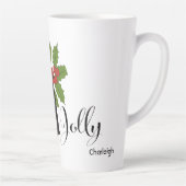 Holly Jolly Niedlich Funny Penguin Weihnachten Milchtasse (Rechts)