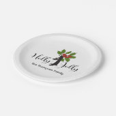 Holly Jolly Niedlich Funny Penguin Weihnachten Pappteller (Schrägansicht)