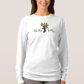 Holly Jolly Niedlich Funny Penguin Weihnachten T-Shirt (Vorderseite)