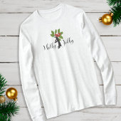 Holly Jolly Niedlich Funny Penguin Weihnachten T-Shirt