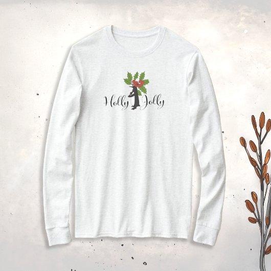 Holly Jolly Niedlich Funny Penguin Weihnachten T-Shirt