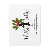 Holly Jolly Niedlich Funny Pinguin Weihnachten Gru Magnet (Vertikal)