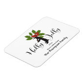 Holly Jolly Niedlich Funny Pinguin Weihnachten Gru Magnet (Linke Seite)