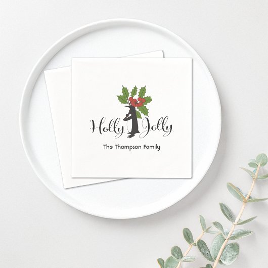 Holly Jolly Niedlich Funny Pinguin Weihnachtsbuch Serviette