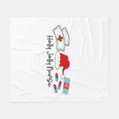 Holly Jolly Nurse, Halloween Classic T - Shirt Fleecedecke (Vorderseite (Horizontal))