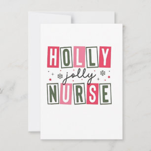 Holly Jolly Nurse Weihnachtsfeier Weihnachtsfeiert Einladung