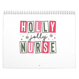 Holly Jolly Nurse Weihnachtsfeier Weihnachtsfeiert Kalender