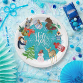 Holly Jolly Paper Plate Pappteller (Party)