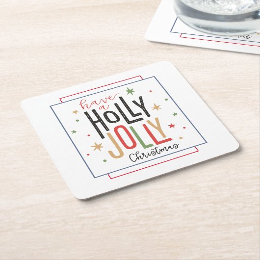 Holly Jolly Paper Untersetzer (angewinkelt)