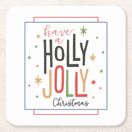 Holly Jolly Paper Untersetzer