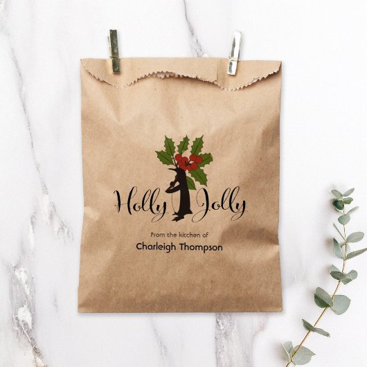 Holly Jolly Penguin Weihnachts-Leckerei Geschenktütchen