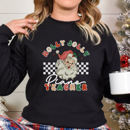 Holly Jolly Piano Lehrer Weihnachts Retro T - Shir T-Shirt