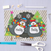 Holly Jolly Pinguins Tissue Paper Seidenpapier (Handwerk)