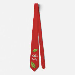 Holly Jolly Red Christmas Holiday Krawatte