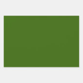 Holly Jolly Red und Green Holiday Solids Geschenkpapier Set (Vorderseite 3)