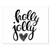 Holly Jolly Rubber Briefmarke Gummistempel (Prägung)