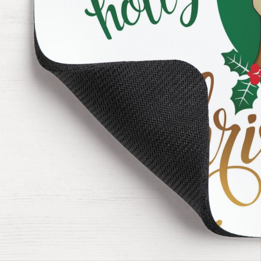 Holly Jolly Rudolph Mousepad (Ecke)
