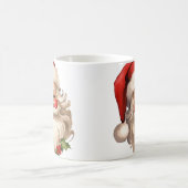 Holly Jolly Santa Claus Retro Kaffeetasse (Mittel)