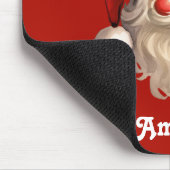 Holly Jolly Santa Claus Retro Mousepad (Ecke)